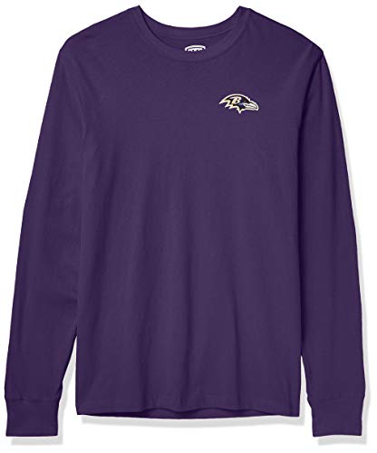 OTS NFL Baltimore Ravens Men's Rival Long Sleeve Tee, Hudson, X-Large