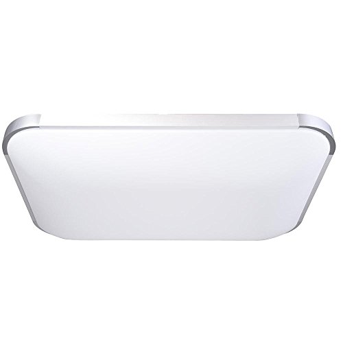 Triprel Inc Elegent 25" Dimmable Flush Mount Led Ceiling Light Square 48W W/ Remote #TOP1
