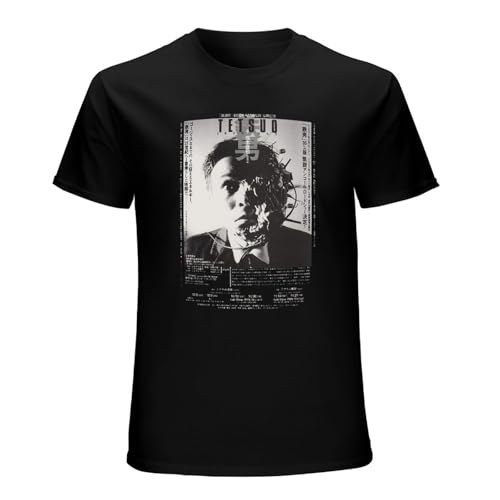 Tetsuo Hip-hop Mens T-Shirt Printed Graphic Top Unisex Black Tee S