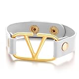 FEITENGU Pulsera de piel de alta calidad para mujeres y niñas, especialmente diseñada para muñecas de 15 a 19 cm, regalos para mujeres, Cuero