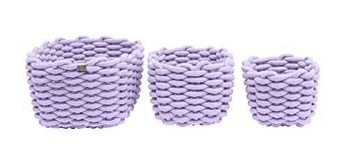TOM TAILOR Aufbewahrungskorb-Set Lilac, 3 TLG. Größen S, M und L Lila - Flieder