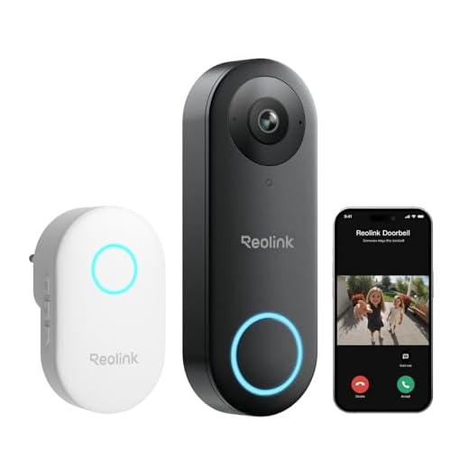 Reolink Video-Türklingel mit Chime, 5MP Ultra HD Kabelgebundene Türklingel mit Kamera, 2,4/5GHz WLAN, Personenerkennungsalarme, 180° Ultraweitwinkel, 2-Wege-Audio, Fernzugriff, Video Doorbell WiFi