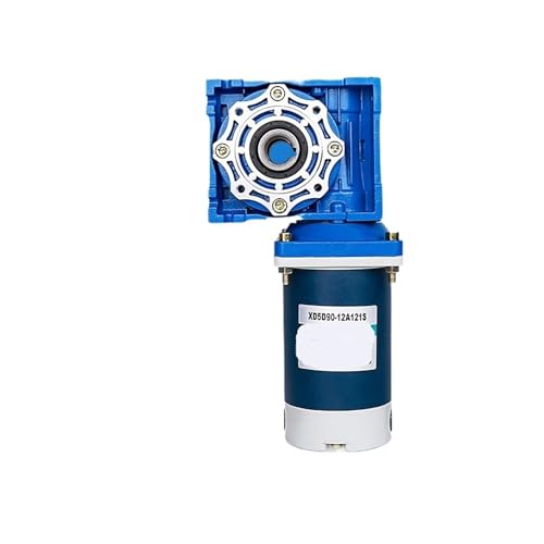 ZXAOMMBEA Moteur à Vitesse Variable 90 W, réducteur vis sans Fin Couple élevé 12 V/24 V, Moteur Marche Avant/arrière RV40(5D90GN RV40 24V 420 RPM)