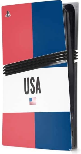 Skinit Decal Gaming Skin Compatible with PS5 Pro Console - USA Flag Stars Design