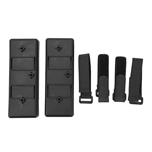 Bandeja de bateria de carro RC de 2 unidades, placa de montagem de bateria de plástico, bandeja protetora de bateria portátil durável, acessório RC leve, substituições fáceis de transportar para carro