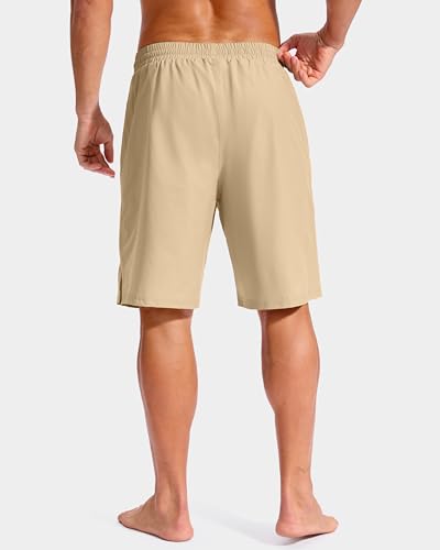 Image of G Gradual Mens Swim Trunks with Compression Liner 7 inch /9'' Quick Dry Board Shorts Swimsuit Bathing Suit for Men Zipper Pockets