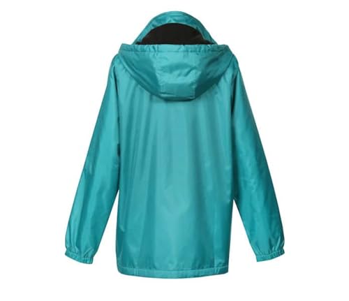 totes Womens Rain Jacket with Hood Rain Coat for Women Waterproof Womens Coats,Teal Blue,L4