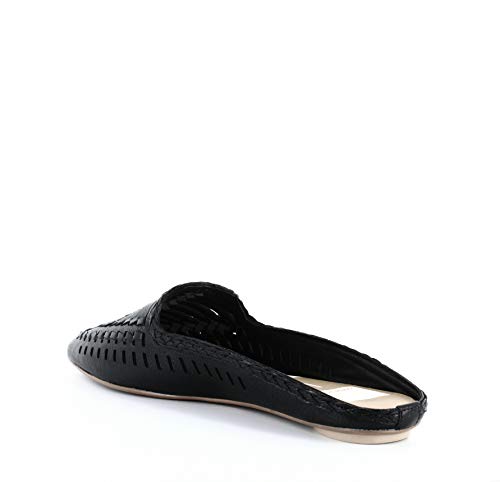 Dolce Vita Womens Ginny Leather Woven Mules Black 6.5 Medium (B,M) #TOP4
