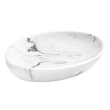 【Artesanía Exquisita】- La superficie de la jabonera ha sido tratada con un excelente proceso de pulido para que tenga una superficie y bordes lisos. No hay necesidad de preocuparse de que la jabonera raye el jabón. La textura de mármol en la superficie también la hace más elegante y hermosa.