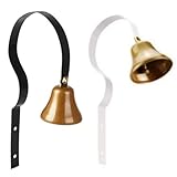 Auratrove Retro-Türklingel zur Wandmontage, Vintage-Metallgeschäft für Zuhause, Geschäft, Bar, Hotel, schwarzes Finish mit lautem Klingelton