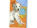 Une Carte 101 dalmatiens 101 Bisous - Enfant ou Adulte - carterie Chien - Carte Rigolo - garçon - Fille