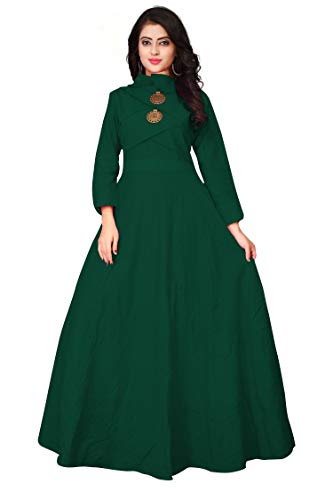 Image of DHRUVI TRENDZ Women's Cotton Regular Fit Kurta