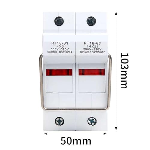 Base de fusible RT18-32X évite la surchauffe réseau 63A 2P