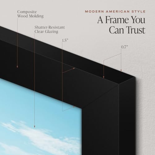 Image of Americanflat 28x40 Poster Frame - Engineered Wood - Black