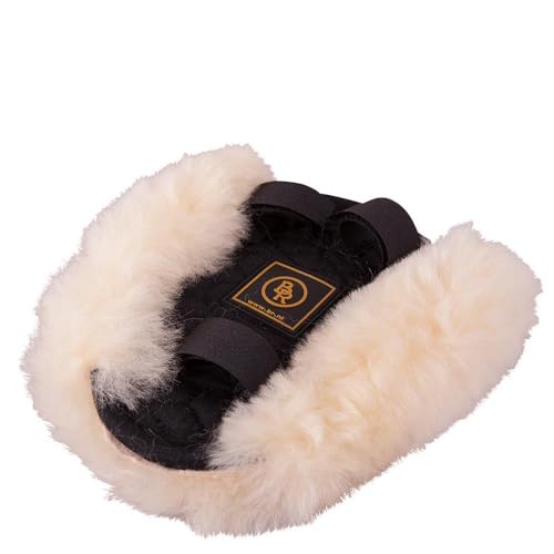 Coussin de pression peau de mouton gris BR amortisseur de selle pour le dos sensible du cheval