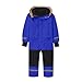 Baby Snowsuit Boy Winter One Piece Fleece-Lined Western Outfit For Girls Outdoor Windproof Ski Jumpsuit Waterproof Fashion Snowsuit Youth Clothing 1-15 Years Royal Blue-160