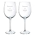 My original gift Deux Verres à vin personnalisés - Cadeau personnalisé pour Les Couples