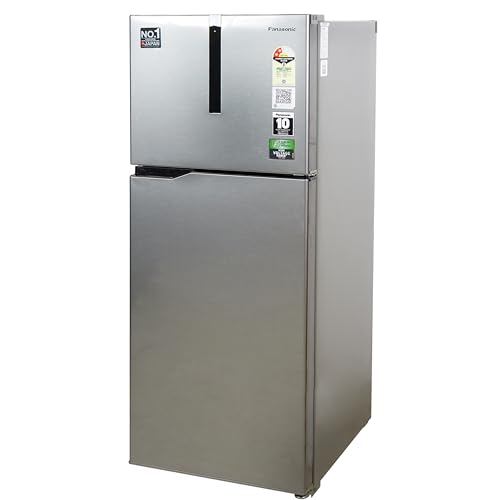 Image of Panasonic 260 L Double Door 2 Star AI Enabled Inverter Technology Frost Free Refrigerator (NR-TH272BVHN, Electric Grey, Jumbo Fresh Vegetable Basket,2023 Model)