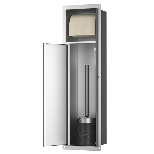 Bernkot Unterputz Toilettenpapierhalter Edelstahl, WC Papier Halterung für...