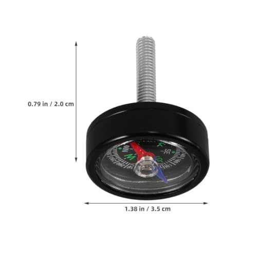 VALICLUD 2 Sets Brújula para Bicicleta para Mountain Biking con Rosca M6x35, Brújula Pequeña Portátil de Plástico e Hierro para Navegación Precisa, Fácil Instalación en Auricular y Manillar de Bicicleta miniatura 2
