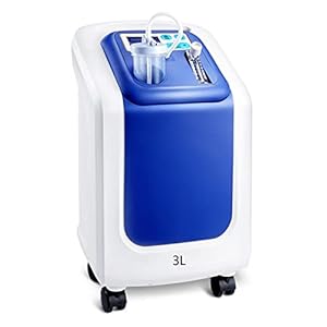 Generatore Concentratore di Ossigeno, Macchina Portatile Regolabile per Ossigeno 1-5L/min,Macchina per Ossigeno ad Alta Purezza 98%,Concentratore di Ossigeno, con Funzione di Atomizzazione.,ZY301