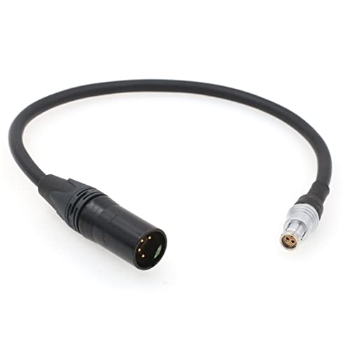 Câble XLR 4 broches vers Fischer 3 broches pour sécuriser l'alimentation Phantom