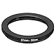 PATIKIL 37mm-30mm Metall Step-Down-Ring, Kamera-Objektivfilter-Adapterring Aluminium Filter-Adapterring für Kamera-Objektivhauben, Schwarz
