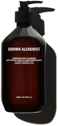 Grown Alchemist Energize Body Cleanser, Chamomile, Bergamot & Rose Body Cleanser. Gentle Body Wash that Hydrates and Cleanses Skin (300 ml).