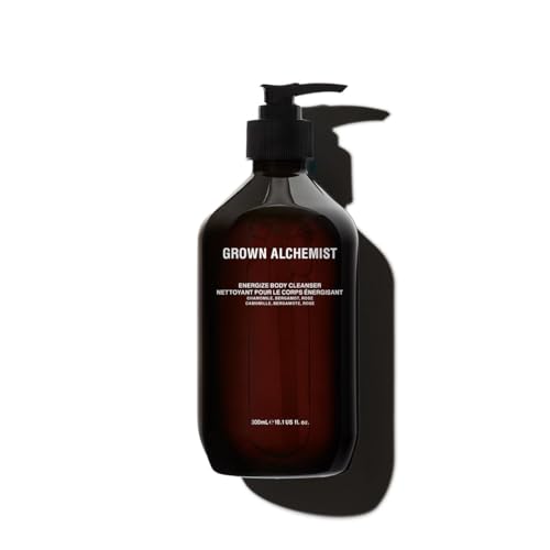 Grown Alchemist Energize Body Cleanser, Chamomile, Bergamot & Rose Body Cleanser. Gentle Body Wash that Hydrates and Cleanses Skin (300 ml).