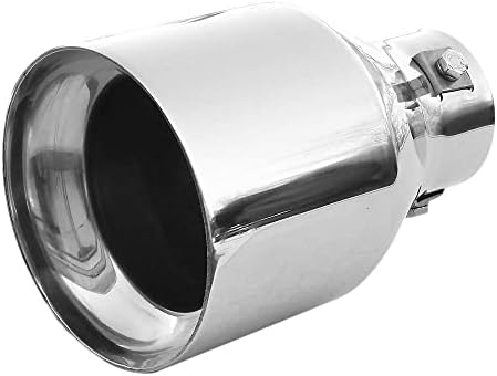 Embout Échappement Universel En Acier Inox 50mm Chrome - Pour Tuyau <50mm