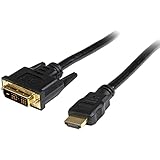 StarTech.com 3 ft HDMI to DVI-D Cable - HDMI to DVI Adapter / Converter Cable - 1x DVI-D Male, 1x HDMI Male - Black, 3 feet