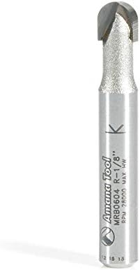 Amana Tool - MRB0604 Carbide Tipped Miniature Core Box 1/8 Radius x 1/4 Dia x 7/32 x 1/4 I