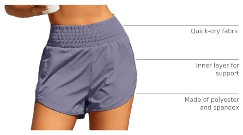 Image of BMJL 2.5 inch Athletic Shorts for Women Comfy High Waisted Short with Pocket