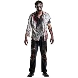 EnjoyView Halloween Decor, Life Size Cardboard Cutout, 5 ft Zombie Standee, Scary Decorations for Party, Porch, Haunted House & Yard, Indoor & Outdoor Use, Easy Assembly, Sturdy Coroplast