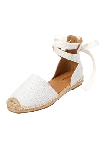 Comfortview Women's Wide Width The Shayla Flat Espadrille