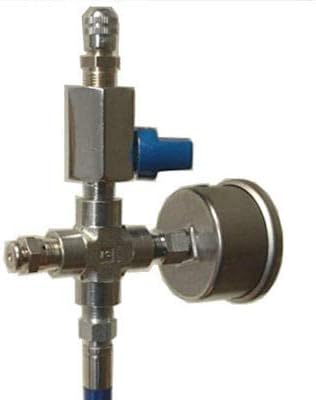 Nitrogen Shock Fill Kit, No Loss Air Chuck, Relief Valve, and Regulator Hookup, Made in The USA