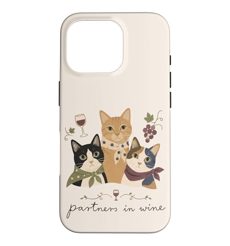 Partners In Wine Cats ���C�����D�� �L�D�� �L�D�� �L �X�}�z�P�[�X iPhone 16 Pro �p