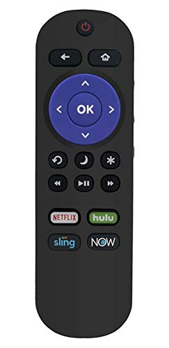 New Remote Control Compatible with Sharp Roku TV LC-24LB601U LC-32LB601C LC-32LB601U LC-40LB601U LC-43LB601U LC-50LB601U LC-65Q7370U LC-55LBU711U LC-50LBU711U LC-50LBU591U LC-43LBU591U LC-55LBU591U