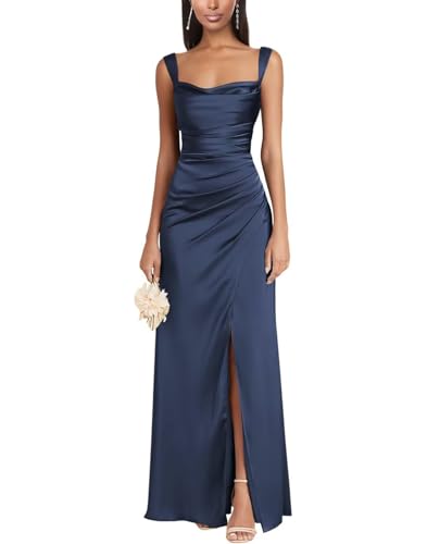 JAEDEN Satin Abendkleider Meerjungfrau...