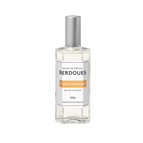 BERDOUES 1902 Eau de Cologne Fleur d’Oranger, Douce et Fleurie, Made in France, Sans colorant Parfum femme et homme, vaporisateur 125ml