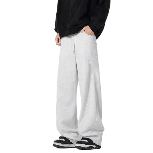 Men's Pants Workwear Loose Fit Retro Couple High Street Spring Wide Leg Sweat Pants for Men2