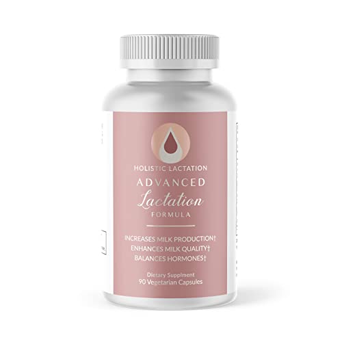 Image of Holistic Lactation® Advanced Lactation Formula (30 Servings), Supplement to Support Milk Supply, Contains Organic Moringa and Milk Thistle Extract, Fenugreek-Free