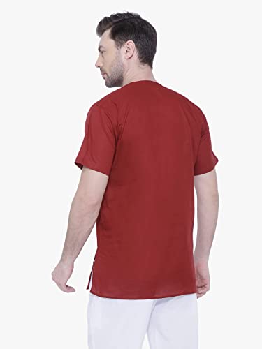 Image of Rajubhai Hargovindas Mens Casual Cotton Straight Kurta