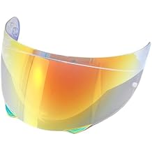 BSTOP HJ-33 Helmet Visor,Replacement Uv Protected Helmet Face shield Helmet Accessories for HJC i90 i91 Revo Clear Red-day and night