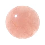 Rose Quartz Gemstone Round Flat-Back Cabochons 25mm (1 Piece)