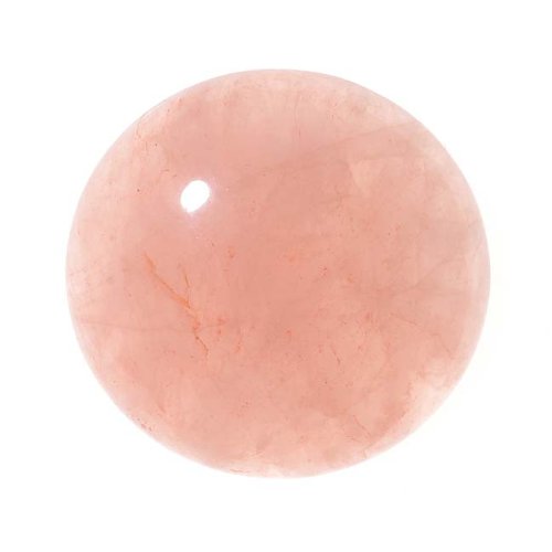 Beadaholique Rose Quartz Gemstone Round Flat-Back Cabochon 25mm (1 Piece)