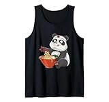 Soupe aux nouilles japonaises Ramen Panda cadeau Débardeur, Homme, Noir, L