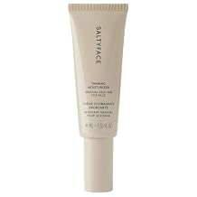 SALTYFACE - Tanning Moisturizer - Self Tanner for Face - Natural Subtle Color - Green Tea & Hyaluronic Acid - No Color Transfer - Non-Clogging - Face Tanner - Vegan Skin Care - 1.35 FL OZ 40 ML