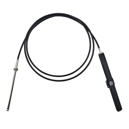 Looklardy SSC13421 21Ft Rack Steering Cable Compatible with SB39526P,SB39544P Bezel Kits for Back Mount Steering System& SH5210P,SH5230P Helm Units Fits for SS14121 SS15121