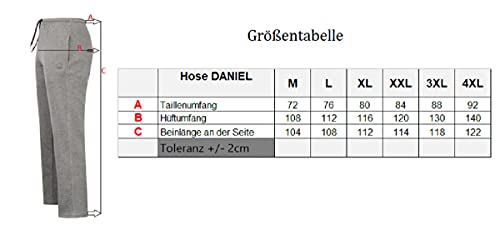 IMAKO® Lange warme klassieke joggingbroek voor heren, trainingsbroek, vrijetijdsbroek, sweatbroek met zakken, huisbroek, loopbroek met zijzakken, maat M - 4XL, Made in EU - Image 7